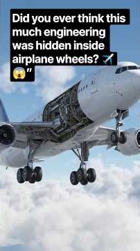 How Does Airplane Landing Gear Actually Work? ✈️⚙️ #techvisionai #aivideo #aeroplane