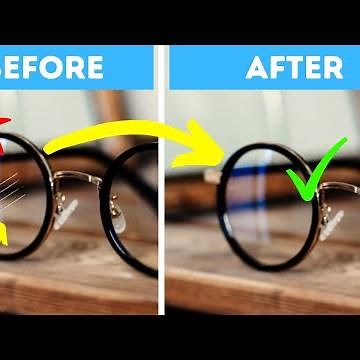 Remove Scratches from Eyeglasses - DIY Eyeglass Cleaner Solution Recipe at Home