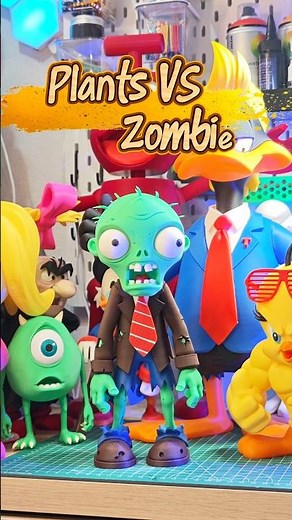 plants VS zombie 3D print #3dprinting #elegoo