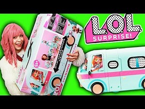 WIELKI GLAMPER 2w1 💗 55 NIESPODZIANEK I BASEN 💦 LALECZKI LOL SURPRISE po polsku