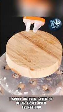 Handmade Walnut Resin Lamp 🌰✨ | Satisfying Woodturning DIY