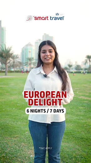 1 Holiday, 4 Countries! Embark on a luxury 6N/7D European Delight and experience the charm of Europe’s best destinations in one unforgettable journey. 📅 Departure: 9th Dec 💰 Price: 7999 AED Your dream holiday begins with Smart Travel , where every moment feels first class. 👉 Book your seats now and travel smart! . . . . . . #SmartTravel #EuropeanDelight #ExploreEurope #LuxuryHoliday #TravelSmart #EuropeTrip #DreamVacation #HolidayVibes #WinterInEurope #TravelWithUs #Wanderlust #EuropeTour #Bu