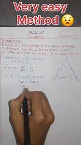 Prove of basic proportionality theorem of class 10th// #students #maths #mathclass10 #education