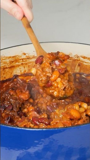 Cowboy Beans🫘🤠🥓 Full recipe info in description