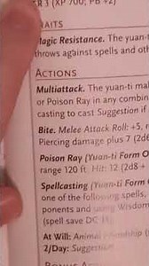 Yuan-ti Malison Stats: Are they actually hard to beat? #dnd #shorts