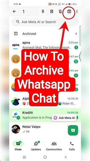 How To Archive Whatsapp Chat