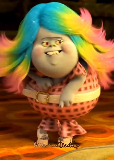 Rainbow Glitter Sparkles Trolls and Rainbow Hair Troll Girl