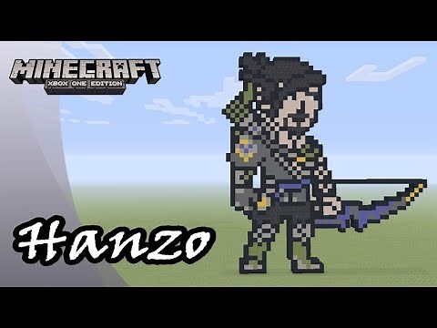 Minecraft: Pixel Art Tutorial and Showcase: Hanzo (Overwatch)