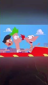PHINEAS & FERB Roller Coaster Scene (W/ Robots Music)