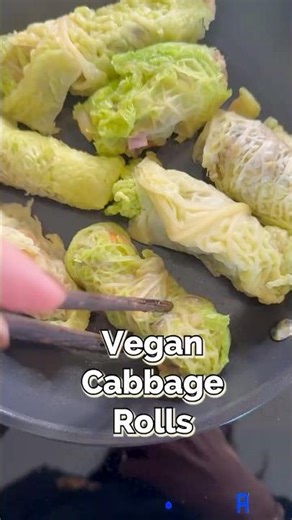 Spring Vegan Cabbage rolls! #ricettalishomecooking #veganrecipes #homemade