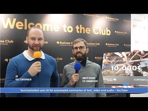 Summarizebot uses AI for automated summaries of text, video and audio