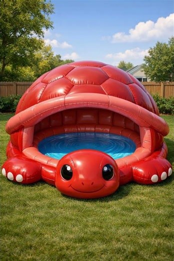 Giant Inflatable Turtle Pool 🐢 | Ultimate Backyard Summer Fun & Relaxation Oasis