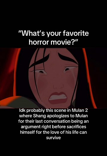 I don’t care what NONE OF YALL SAY Mulan 2 was an absolute GEM of a Disney sequel! Stop acting like it’s terrible! This scene makes me cry every time! #mulan #mulan2 #shang #fyp