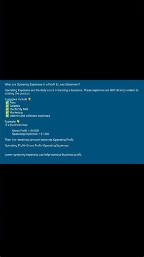 What are Operating Expenses in P&L?