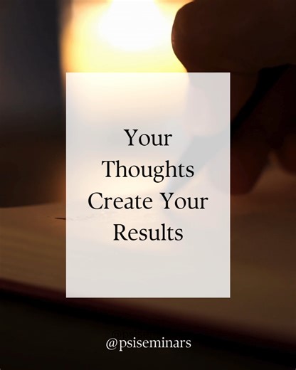 💡 Wisdom Wednesday 💡 “Your thoughts create your results.” - a simple truth from the PSI Basic that continues to change lives every day. This week, check in with your Screen of the Mind 🖼️: What vision are you holding? Are your daily actions moving you closer to it? Where can you make one adjustment today to realign with your goals? Small shifts = big ripples. 🌊 Share one positive “I Am” statement in the comments to lock in your vision and inspire the community! #WisdomWednesday #PSISeminars 