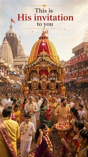 Only 4 Days to Go! Welcome Him at the Grand Rath Yatra, ISKCON Dwarka on 16 July.