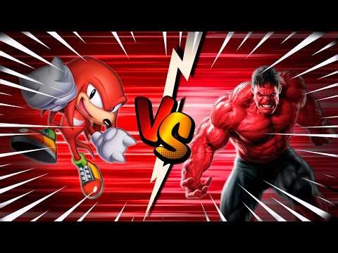 Red Hulk VS Knuckles Sprite Animation