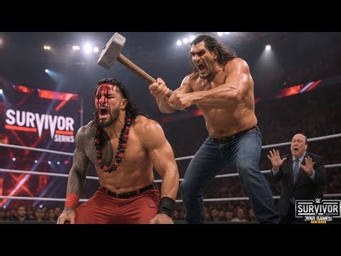 FULL MATCH: Khali vs Roman Reigns – Massive Strength Battle ⚡