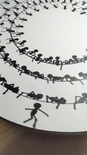 natural sceneria on Instagram: "natural_sceneria A creative circular art piece filled with dancing stick figures, each motion flowing into the next. This hypnotic design shows movement, rhythm, and imagination blending beautifully. Perfect example of unique hand-drawn animation art captured in a single frame. Truly satisfying and inspiring creativity. @natural_sceneria art, animation, circle design, creativity, stick figures #natural_sceneria #ArtWork #CreativeDesign #AnimationArt #StickFigureAr