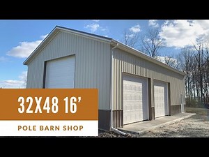 32’x48’ Pole Barn Garage | HOBBY Building | Bucyrus Ohio