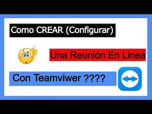 como configurar una reunión en teamviewer