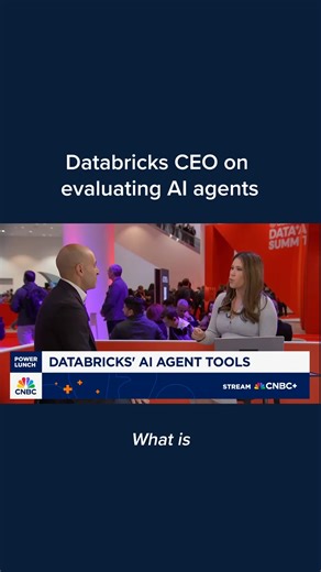 Ali Ghodsi, CEO of Databricks, said Wednesday that AI company executives aren't talking enough about evaluating their AI agents to determine how well they're performing their assigned tasks. "People don't know. They're flying blind," Ghodsi said. Watch more: cnb.cx/3FSoObe | CNBC