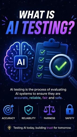 what is AI testing #automationtesting #sdet #coding #softwaretesting