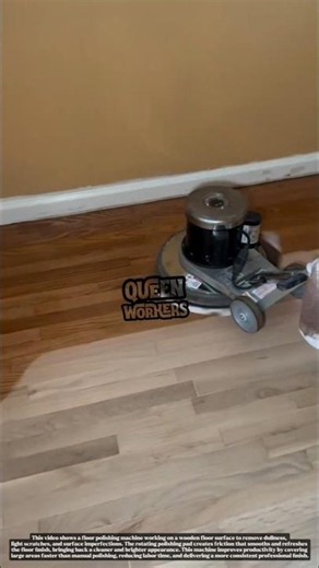 Floor Polishing Machine Restores Old Wood Floors Like New | Amazing Cleaning Transformation