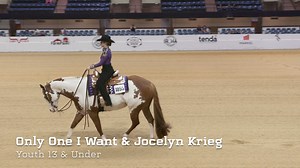 The 2024 APHA World Show 𝐀𝐥𝐥-𝐀𝐫𝐨𝐮𝐧𝐝 𝐘𝐨𝐮𝐭𝐡 𝟏𝟑 & 𝐔𝐧𝐝𝐞𝐫 𝐂𝐡𝐚𝐦𝐩𝐢𝐨𝐧𝐬𝐡𝐢𝐩 goes to 𝐎𝐧𝐥𝐲 𝐎𝐧𝐞 𝐈 𝐖𝐚𝐧𝐭 and 𝐉𝐨𝐜𝐞𝐥𝐲𝐧 𝐊𝐫𝐢𝐞𝐠 of Camano Island, Washington!💥 Only One I Want is a 2013 chestnut overo gelding by CR Good Machine and out of Miss Shadow Page! #MarkedForGreatness | #PaintWorld2024 | Official American Paint Horse Association