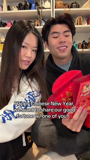 Rules: must follow me on here / must follow my IG: MeiiLeungg / Comment something you’re blessed with in life! We were both super blessed for Chinese New Year so we want to pay it forward & share the good luck. #richtok #richkids #lunarnewyear #redenvelope #redenvelopes