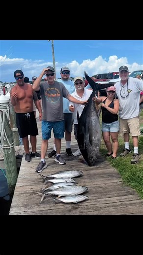 Choppy conditions don’t keep these inshore and nearshore anglers of all ages from reeling in red drum-large ones at that! One angler caught one off a fly! A few pics from yesterday’s offshore catches..boats stayed in the creek today due to conditions. #oregoninletfishingcenter #obx #inshore #nearshore #reddrum #familyfishing #highfive #smilesmakeeverythingbetter | Oregon Inlet Fishing Center