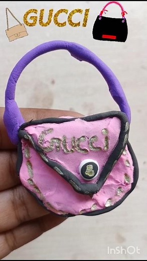 🔥Diy💡Super Clay diye viral Gucci Bag//Vanity👜🛍️banano🔥✨ #funny #comedy #trend #diy #clay #clayart#yt