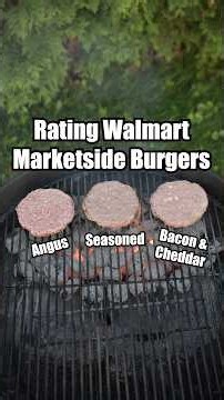 🍔Rating Walmart Marketside Burger Patties: Angus vs Seasoned vs Cheddar & Bacon - Which One Wins?