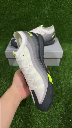Nike Air Zoom Mercurial Vapor 16 Elite TF Artificial Turf Soccer Shoes - White/Grey/Yellow