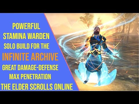Powerful Stamina Warden Solo Build for the Infinite Archive in ESO Gold Road - Stamden Solo