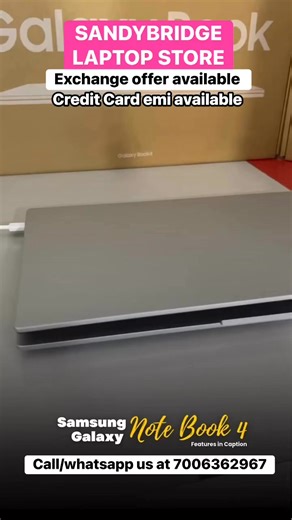 SandyBridge Laptop Store on Instagram: "Boxpack sealed,New Samsung galaxybook 4,13th Gen intel core i3,16gb Ram,512gb ssd,Metal body,fingerprint sensor,Backlit light keyboard.Windows 11 preloaded 64 bit,Office preloaded.8 hours plus battery backup,Price just 55000/="