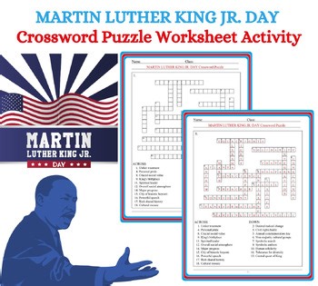Martin Luther King Jr. Crossword Puzzle | MLK Day Reading & Vocabulary Activity