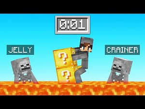 Minecraft LUCKY BLOCK RACE But LAVA RISES! (scary)