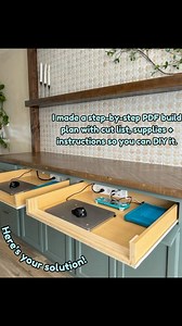 13K views · 81 reactions | ✏️ Hidden Drawer Desk Build! ✏️Built...