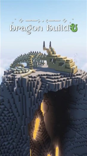 minecraft giant dragon skeleton build🐉⋆˙⟡ #minecraft #minecraftshorts #minecraftbuilding #dragon
