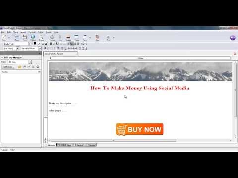 How To Create A Website Using Html - How To Use NVU HTML Editor Create A Website