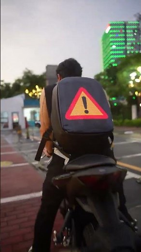 Unleash the Rampage – Gelrova 17" LED Motorcycle Backpack in Action