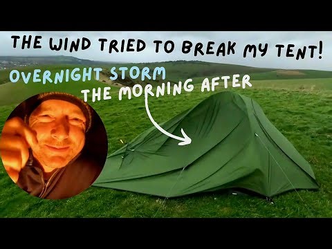 Wild Camping in Bad Weather | Naturehike Cloud up 2 | Mount Caburn | Trangia Cooking