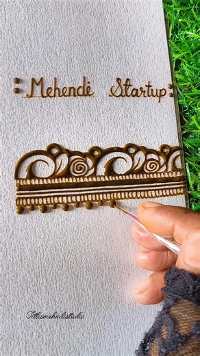 Mehndi Startup for Beginners | Easy Henna Tutorial | Step by Step 🌿 #easymehndi #henna #shorts