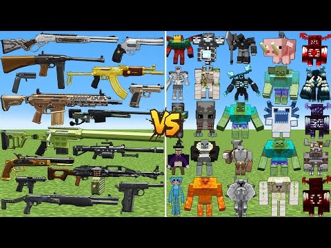 What TaCZ Suffuse GunSmoke Gun Can Defeat The Most New Strongest Bosses in Minecraft?