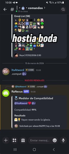 💍 Este bot de BDFD mide tu compatibilidad en Discord