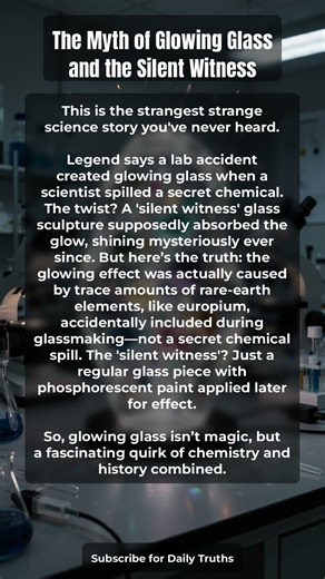 The Myth of Glowing Glass and the Silent Witness