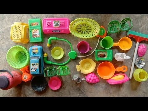 Diy unboxing kitchen Set l kitchen plastic set | mini cooking Kitchen set 04