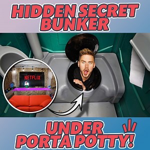 Porta Potty leads to ULTIMATE GAMING BUNKER!!🤩🧻 | JStuStudios