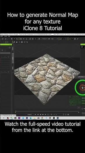 How to generate Normal Map for any texture | iClone 8 Tutorial #iclone #normalmap
